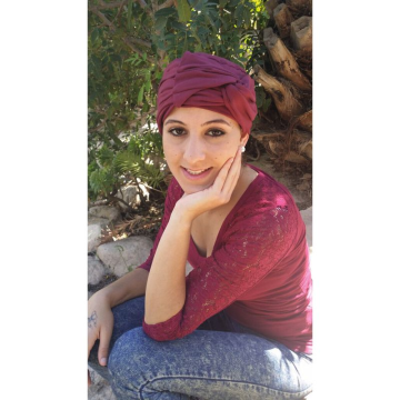 TURBAN ORCHIDEE GRENAT